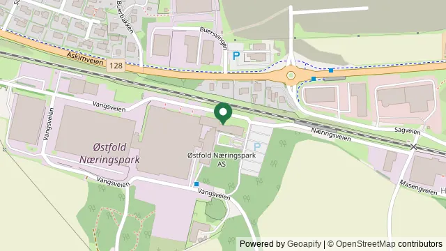 Kart som viser hvor EMPET Askim Dyreklinikk ligger: Vangsveien 10, 1814 Askim