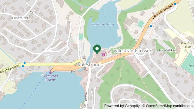 Kart som viser hvor Osterøy Veterinærklinikk ligger: Valestrandsvegen 379, 5281 Valestrandsfossen