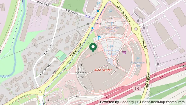 Kart som viser hvor VetXL Alna ligger: Alnavet AS avd. Alna/VetXL, 0668 Oslo