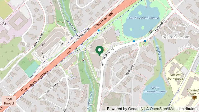 Kart som viser hvor AniCura Dyresykehus Oslo ligger: Hoffsveien 70c, 0377 Oslo