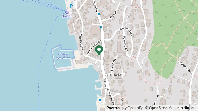 Kart som viser hvor Drøbak Smådyrklinikk AS ligger: Storgata 37, 1440 Drøbak